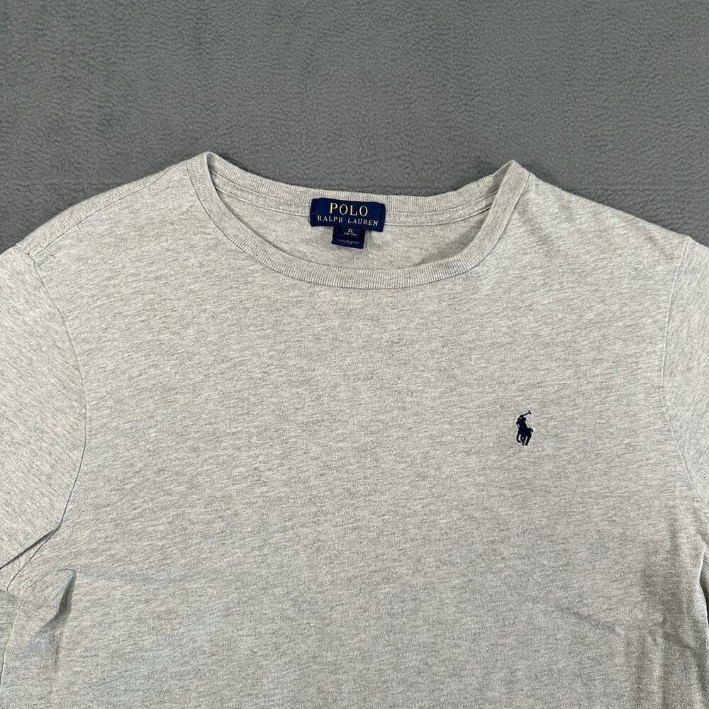 Polo Ralph Lauren Gray Long Sleeve T Shirt Men XL Pony Logo Cotton - Picture 5 of 8